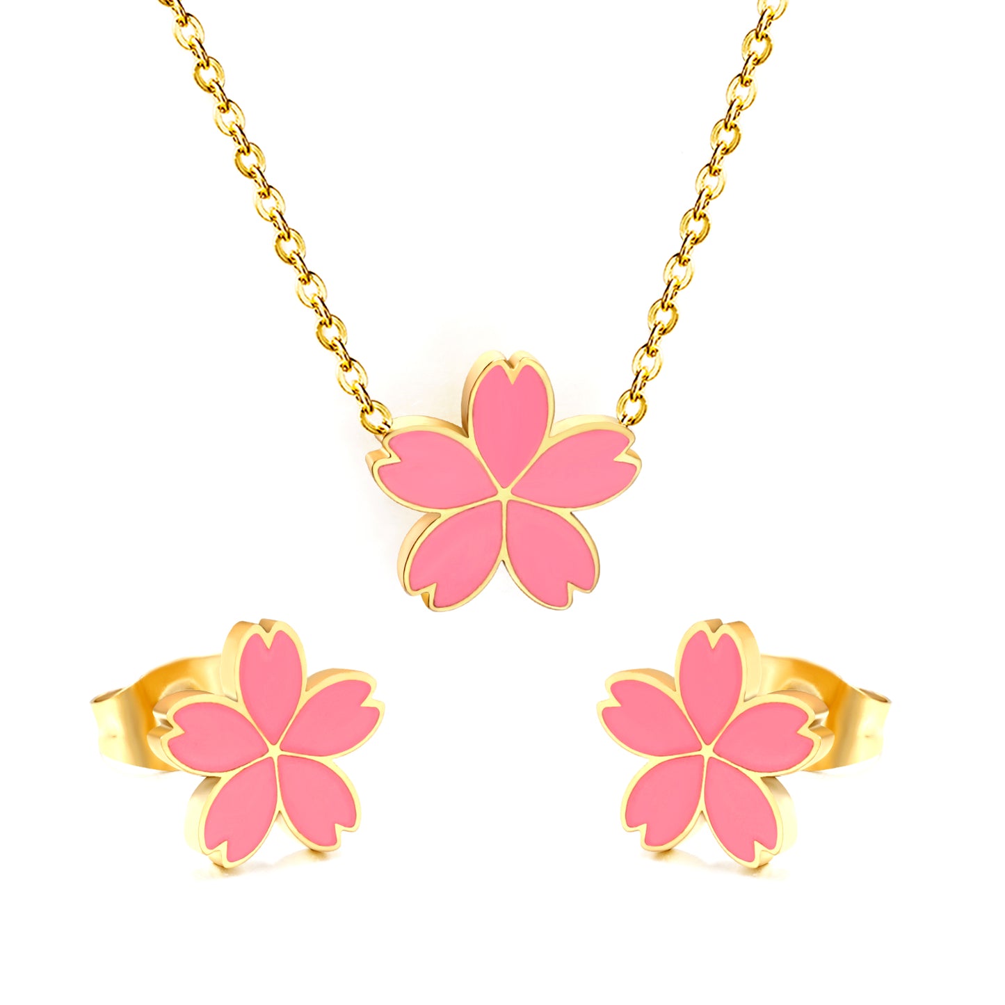 sakura pink gold jewelry