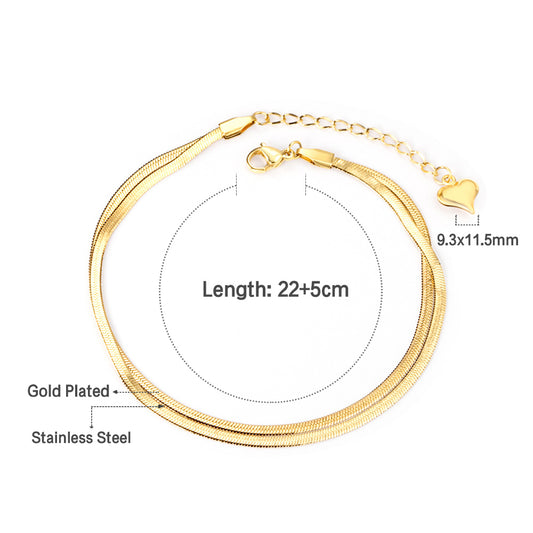snake chain width diagram