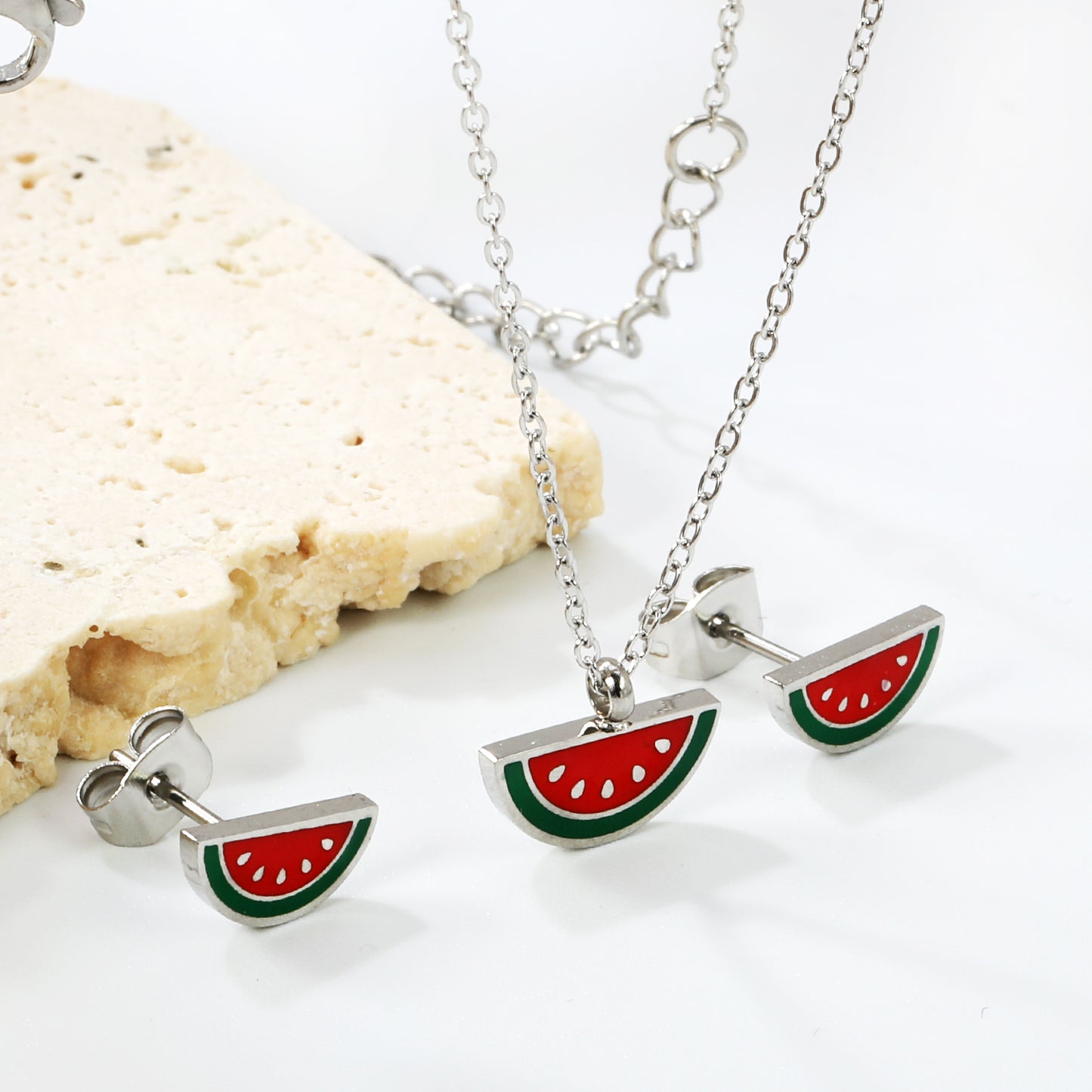 summer fruit jewelry style-steel