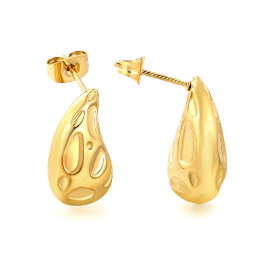 Scandinavian Minimalism: Non-Tarnish High-Contrast Crater Piercings