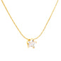 Bulk PVD Gold Sculpted Star-Cut Zircon Celestial Necklace