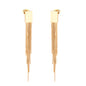 Wholesale 18K Gold Dual - Tone Tassel Stud Earrings Fashion