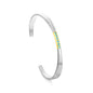 304L Stainless Steel Blue Zircon Bangle Supplier | PVD Gold Plating