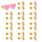 Wholesale Black Heart Stud Earrings Sleek Mystique Gold Edged Chic