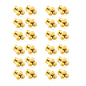12 Pairs Minimalist Triple-Bead Stainless Steel Stud Earrings with Flat Backs