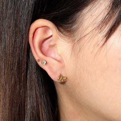 12 Pairs of Minimalist Pierced Earrings | Hypoallergenic Stainless Steel