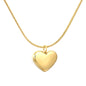 Wholesale 304L Stainless Steel Heart Necklace - 40+5cm Chain