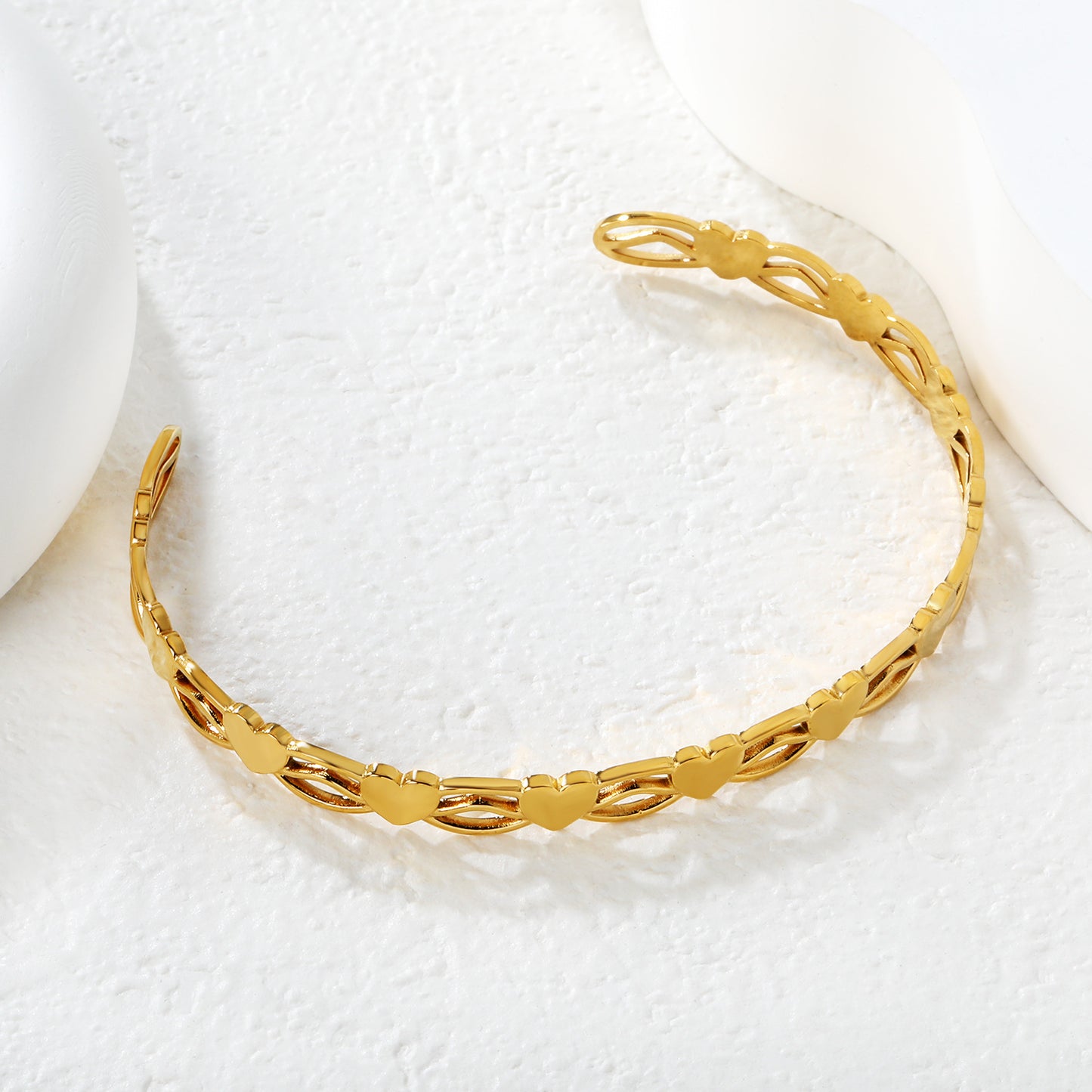 Hypoallergenic 304L Stainless Steel Heart Bracelet | Gift for Girl