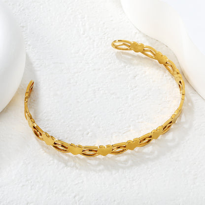 Hypoallergenic 304L Stainless Steel Heart Bracelet | Gift for Girl
