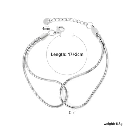 Minimalist 304L Stainless Steel Snake Bracelet | Daily Essentials