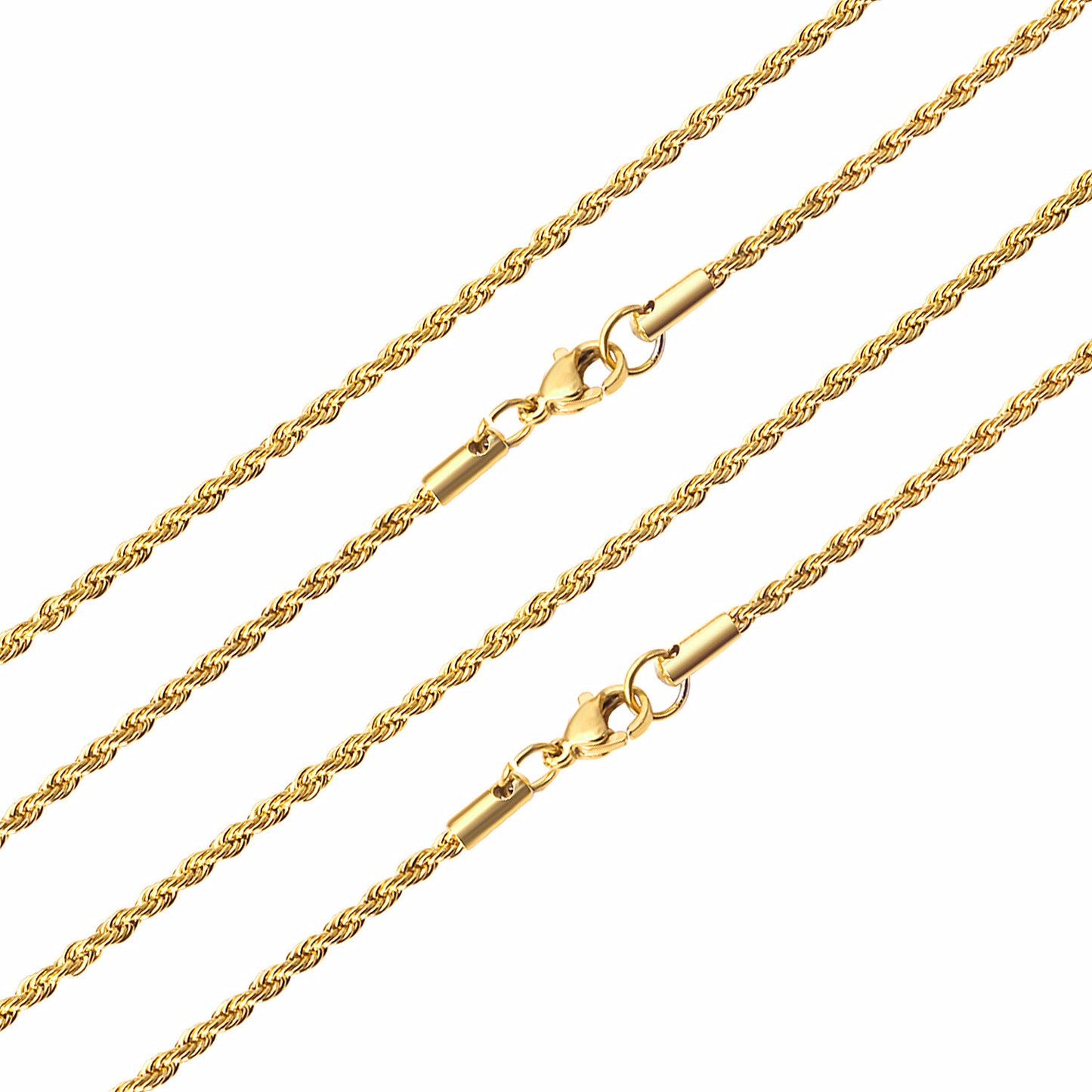 10pcs Silver - Tone Braided Chain Collection with Distinct Clasps