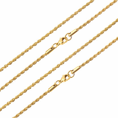 10pcs Silver - Tone Braided Chain Collection with Distinct Clasps