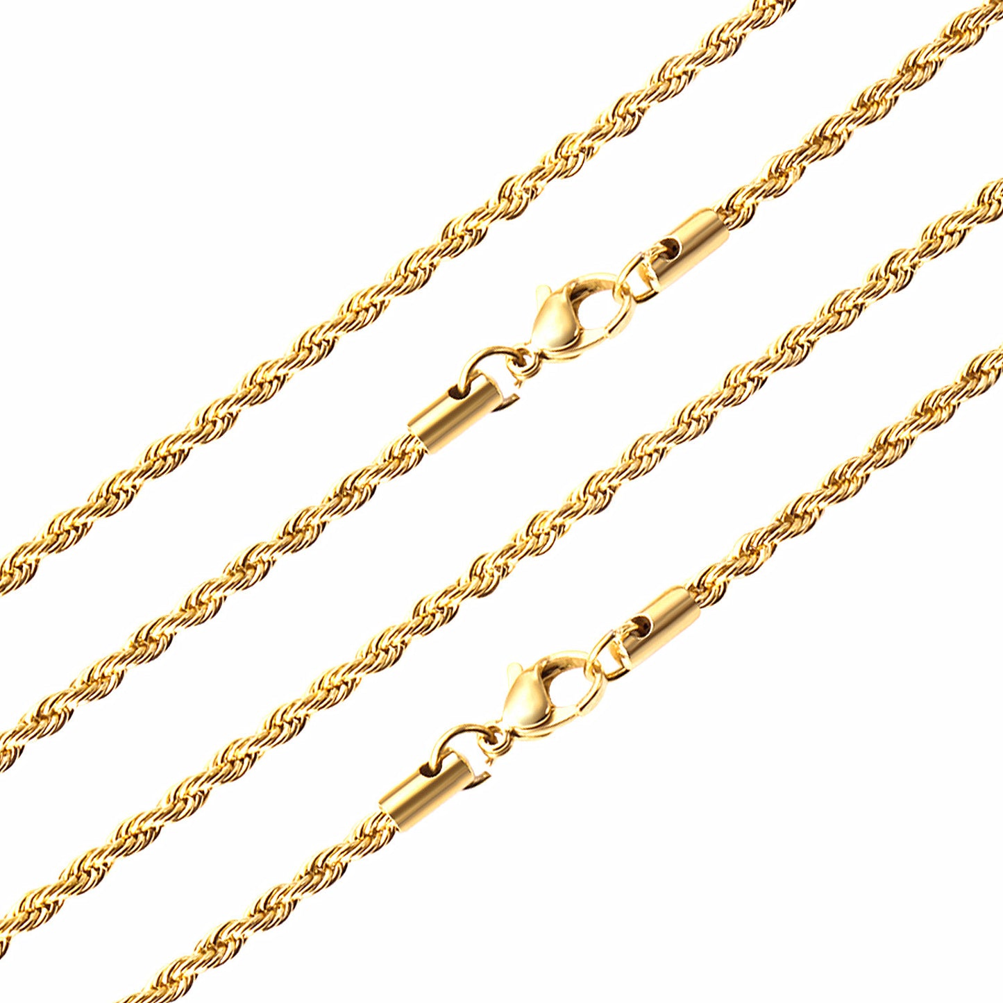 10pcs Silver - Tone Braided Chain Collection with Distinct Clasps