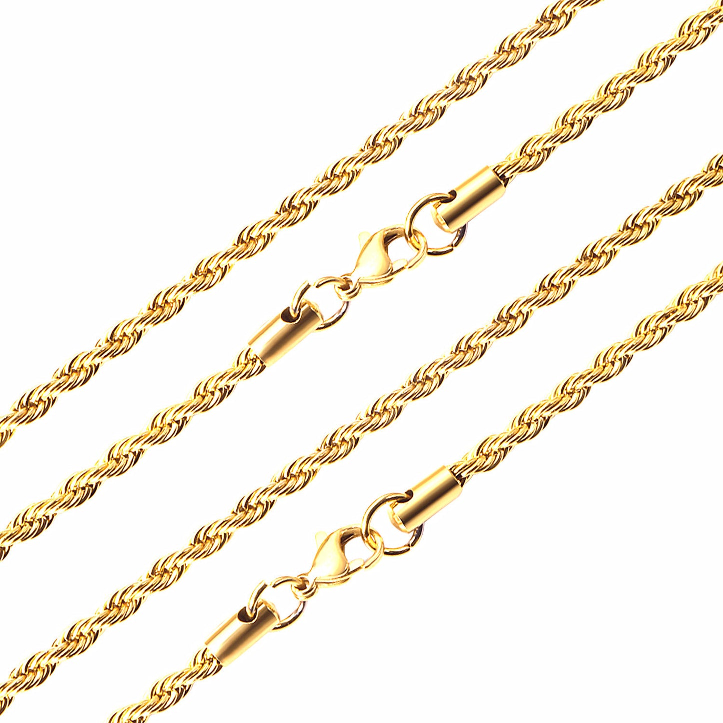 10pcs Silver - Tone Braided Chain Collection with Distinct Clasps