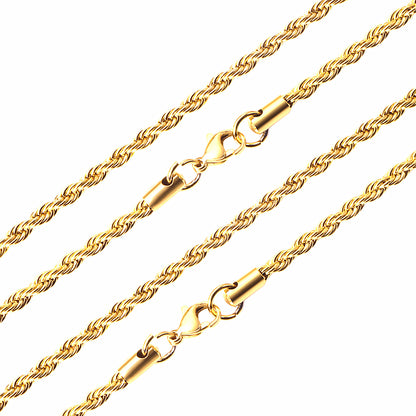 10pcs Silver - Tone Braided Chain Collection with Distinct Clasps