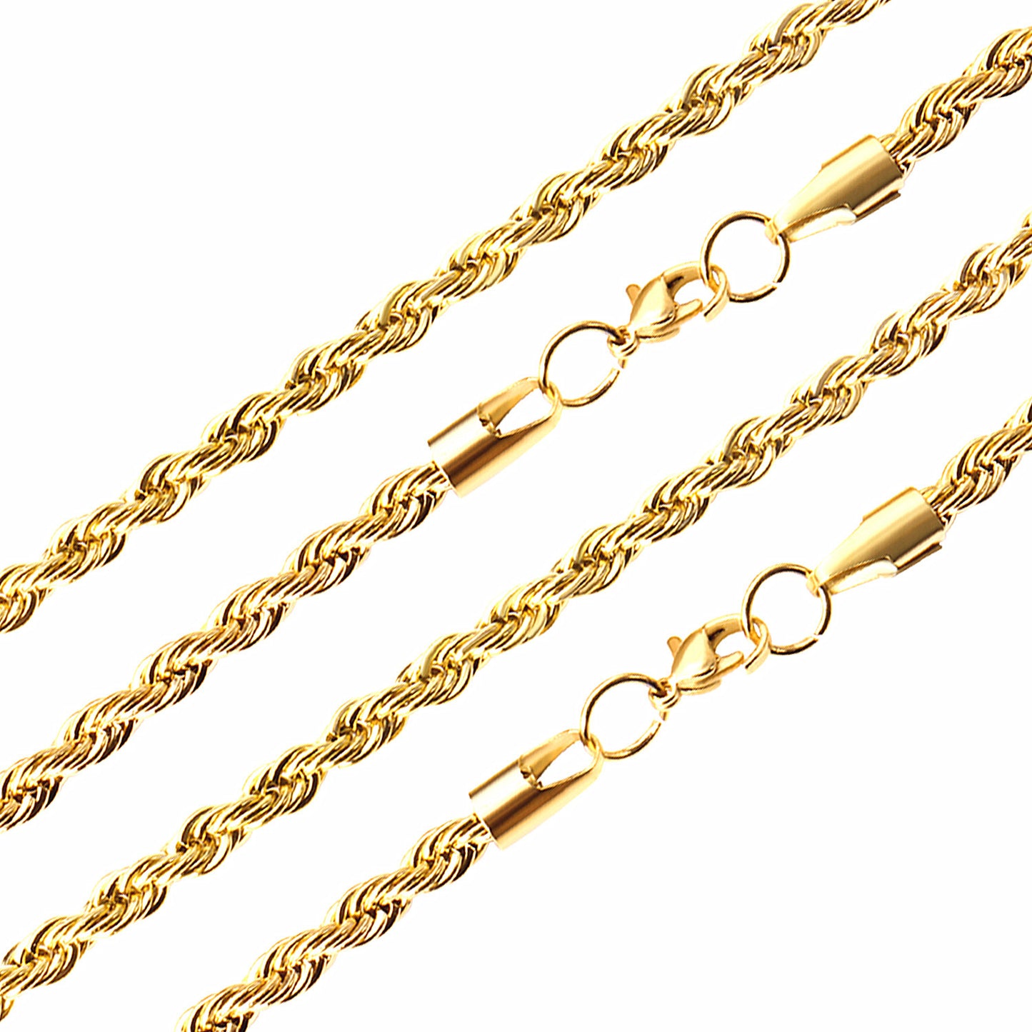 10pcs Silver - Tone Braided Chain Collection with Distinct Clasps