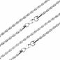 10pcs Silver - Tone Braided Chain Collection with Distinct Clasps