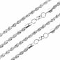10pcs Silver - Tone Braided Chain Collection with Distinct Clasps