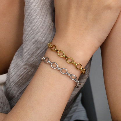 Wholesale Dainty Cable Chain Bracelet | Thin Gold Plated Adjustable Everyday