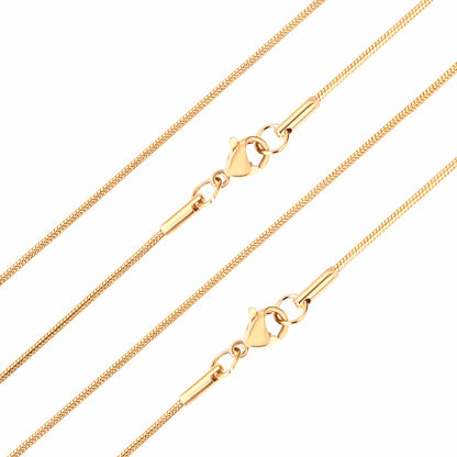 10pcs Gold - Tone Textured Chain with Heart - shaped Clasp Jewelry Essentials