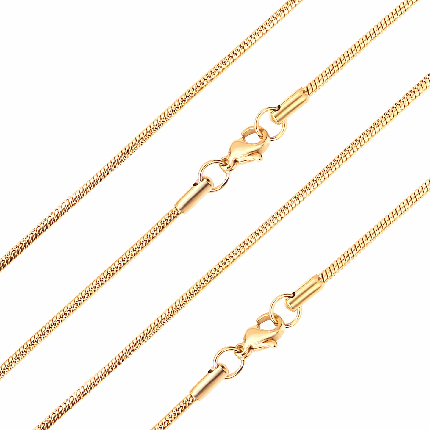 10pcs Gold - Tone Textured Chain with Heart - shaped Clasp Jewelry Essentials