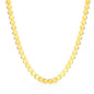 Stainless Steel Gold Interlocking Heart Tail Chain + Heart-Shaped Tag Necklace Jewelry Supplier