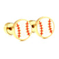 Wholesale 18K Gold Bow Stud Earrings Festive Design