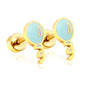 Wholesale 18K Gold Bell Stud Earrings Charming Design