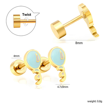 Wholesale 18K Gold Bell Stud Earrings Charming Design