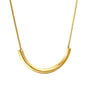 Bulk Stainless Steel Arc - shaped Necklace Modern Style