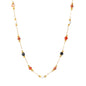 Bulk 18K Gold Plated Natural Bead & Colored Stone Pendant Necklace