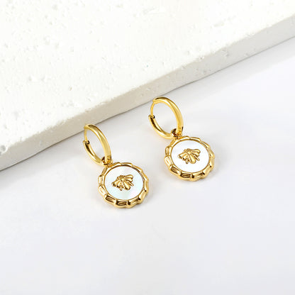 Bulk Bee Motif Hoop Earrings Cute Design