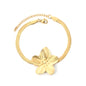 Wholesale Stainless Steel Botanical Large Flower Pendant Bracelet