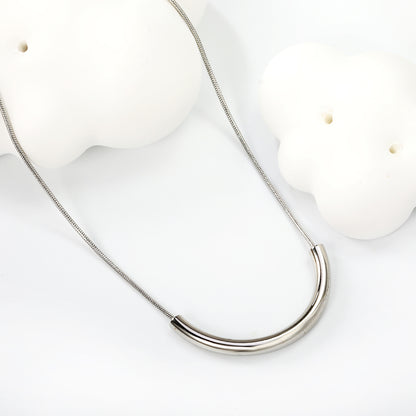 Bulk Stainless Steel Arc - shaped Necklace Modern Style