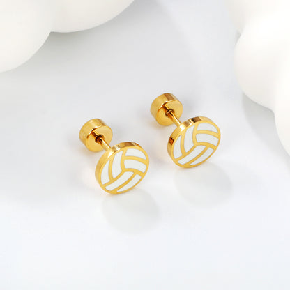 Wholesale 18K Gold Snowflake Stud Earrings Sparkling Style