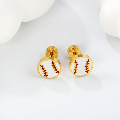 Wholesale 18K Gold Bow Stud Earrings Festive Design