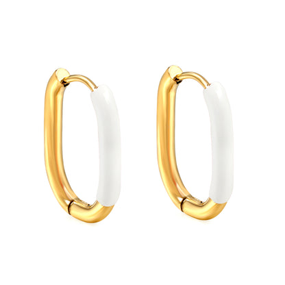 Wholesale Multicolor - Decorated Gold Hoop Earrings for Fashion Retailers
