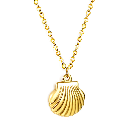 Wholesale Stainless Steel Shell Pendant Necklace