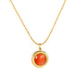 Wholesale Gold Tone Pearl Gem Pendant Necklace Elegant Simplicity