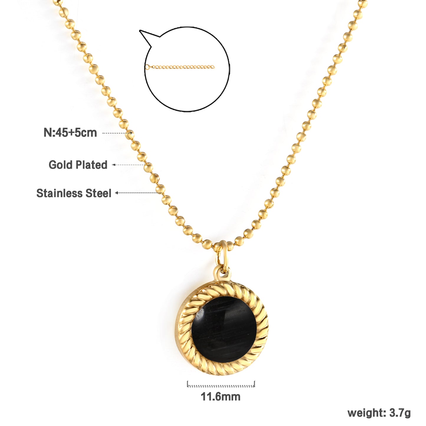 Wholesale Gold Tone Pearl Gem Pendant Necklace Elegant Simplicity