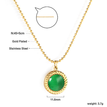 Wholesale Gold Tone Pearl Gem Pendant Necklace Elegant Simplicity