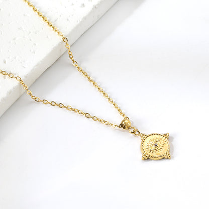 Bulk Circular Patterned Necklace Retro Mysterious Style