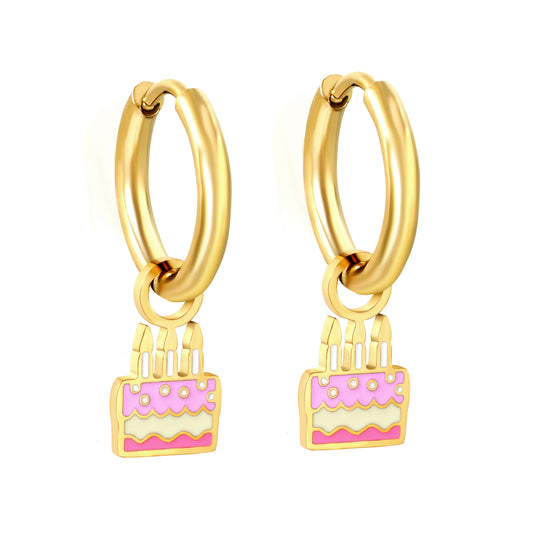Wholesale Cake Charm Earrings Sugary Delight