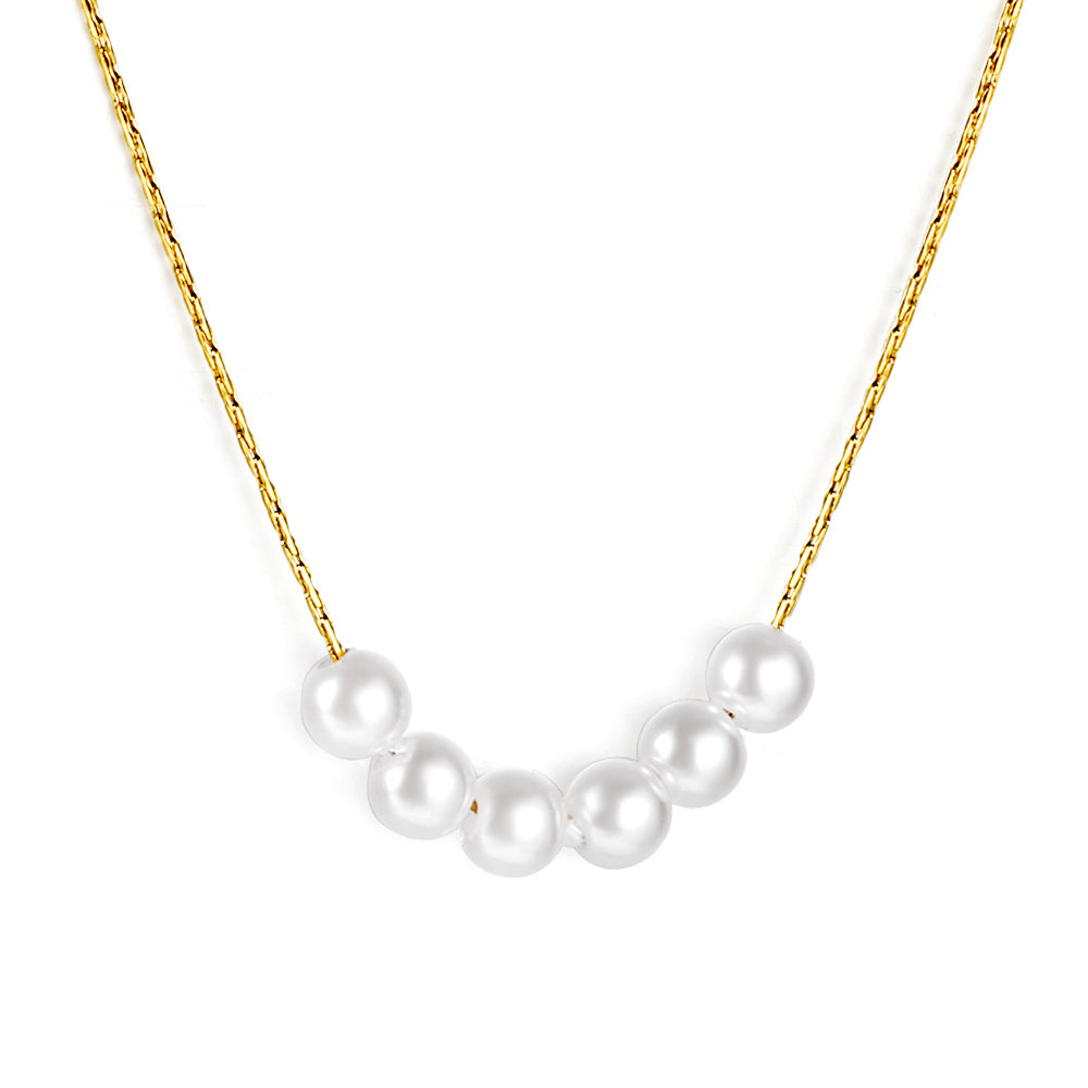 Bulk Gold Tone Multilayer Chain Metal Buckle Necklace Sturdy Style