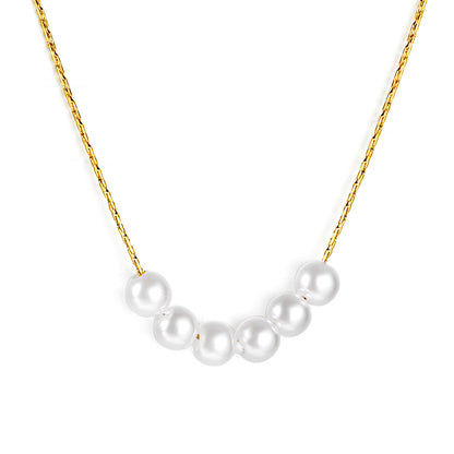Bulk Gold Tone Multilayer Chain Metal Buckle Necklace Sturdy Style