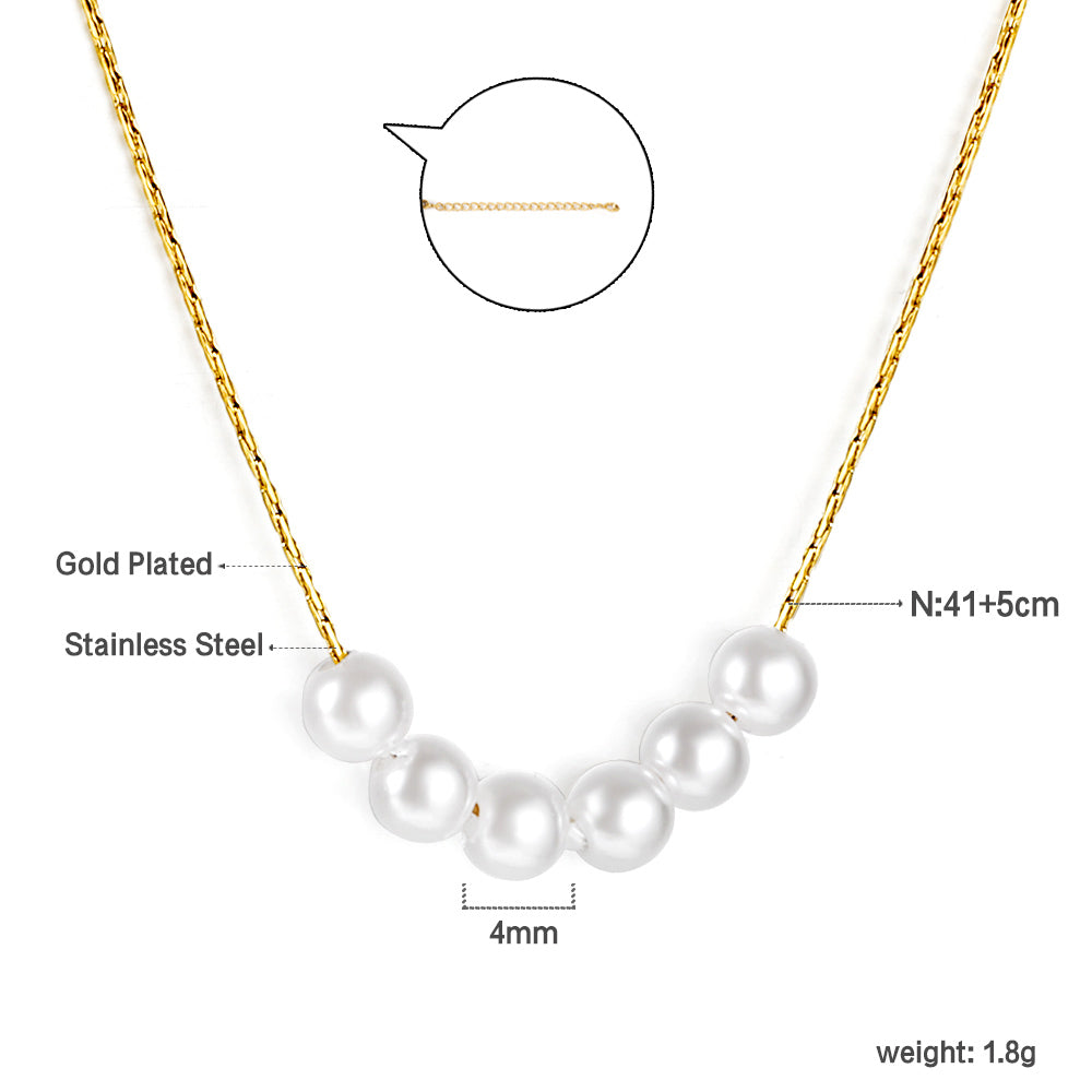 Bulk Gold Tone Multilayer Chain Metal Buckle Necklace Sturdy Style