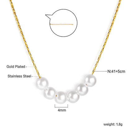 Bulk Gold Tone Multilayer Chain Metal Buckle Necklace Sturdy Style