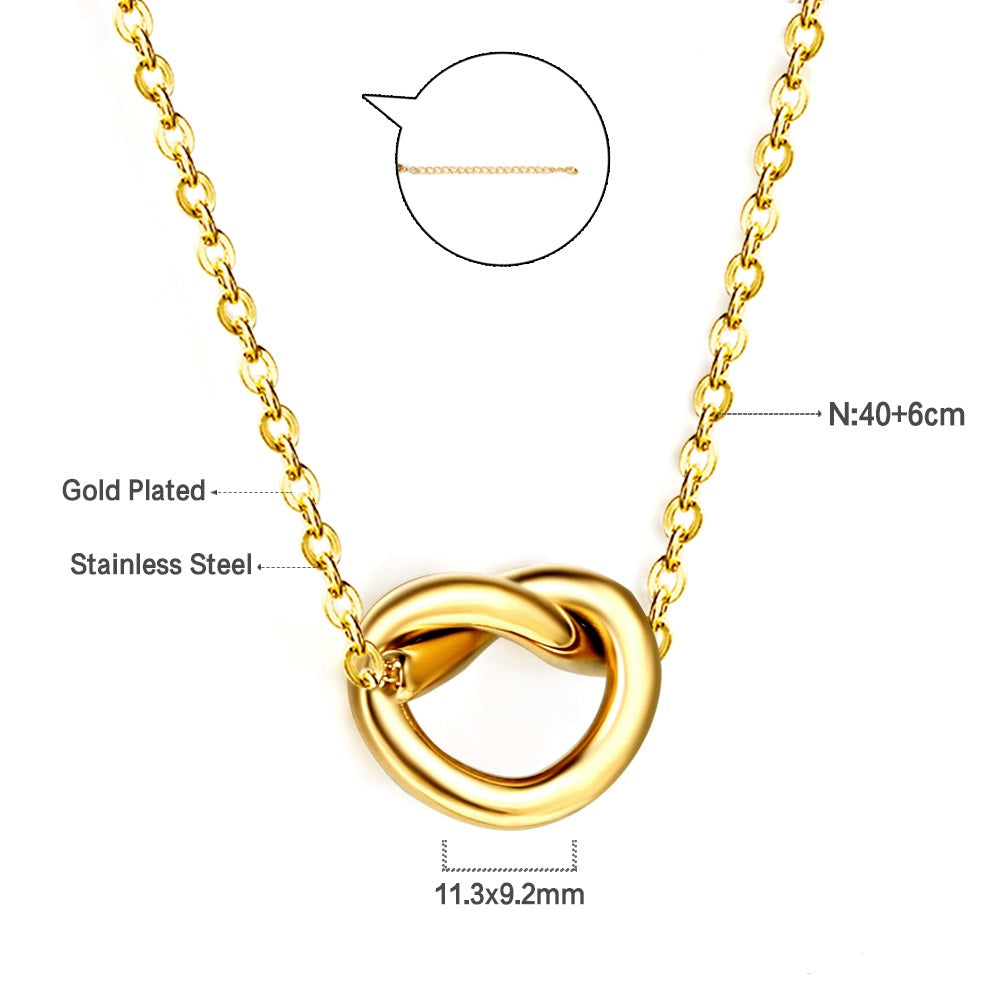 Wholesale Interlocking Clasp Necklace Fashion Personalized Style