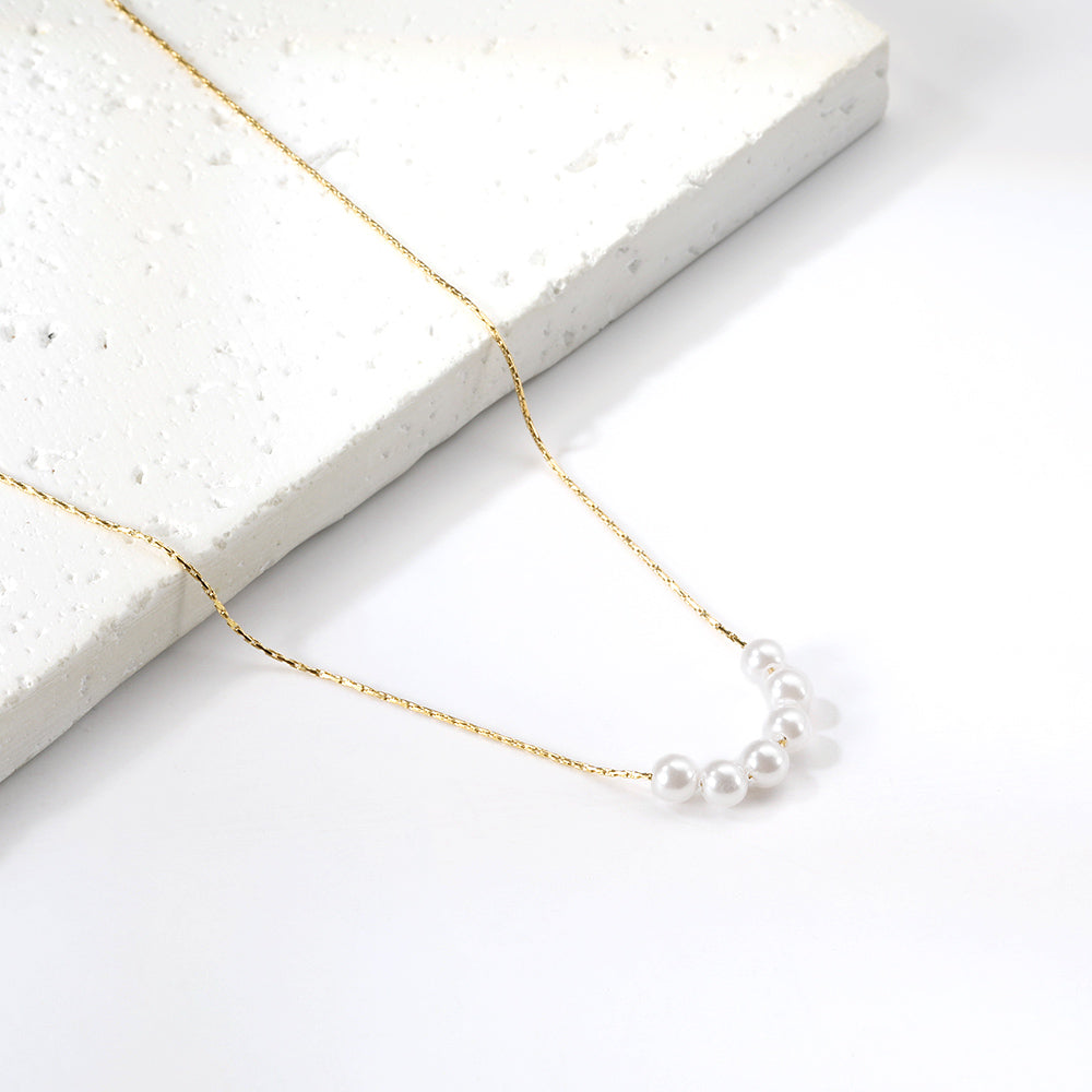 Bulk Gold Tone Multilayer Chain Metal Buckle Necklace Sturdy Style