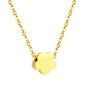 Bulk Gold Tone Small Red Flower Decor Necklace Vibrant Touch